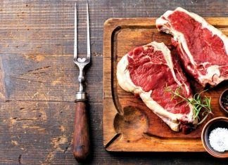 meat on a cutting board