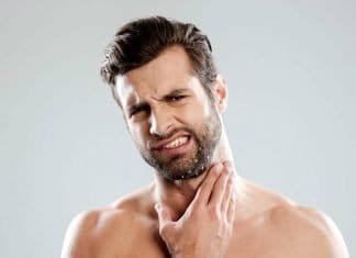 man with beard dandruff on his face