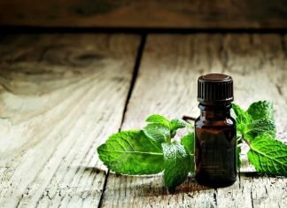 peppermint oil bottle