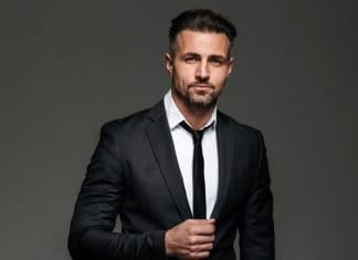 business man with a dark circle beard