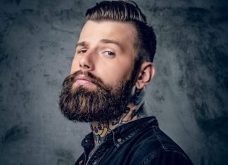 man with thick full healthy beard