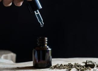 beard oil bottle with dropper