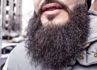 bushy unruly beard