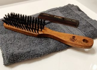 beard brush and comb