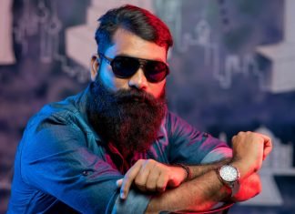 man with full beard under lip