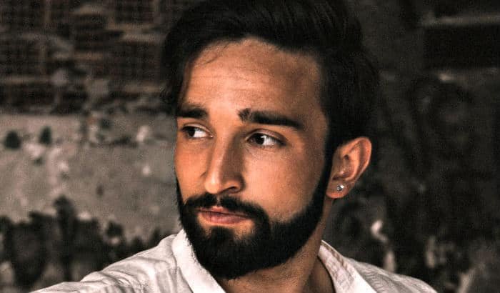 short boxed beard on heart shaped face